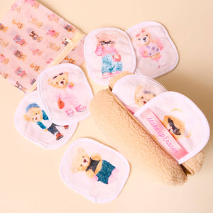 Teddy Bear Set & Cosmetic Bag