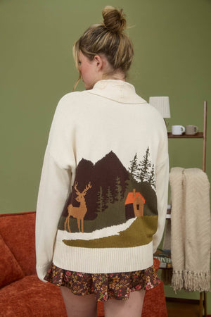 Vintage Camp Toggle Cardigan