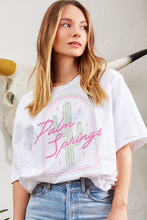 Palm Springs Retro Oversized T Shirt