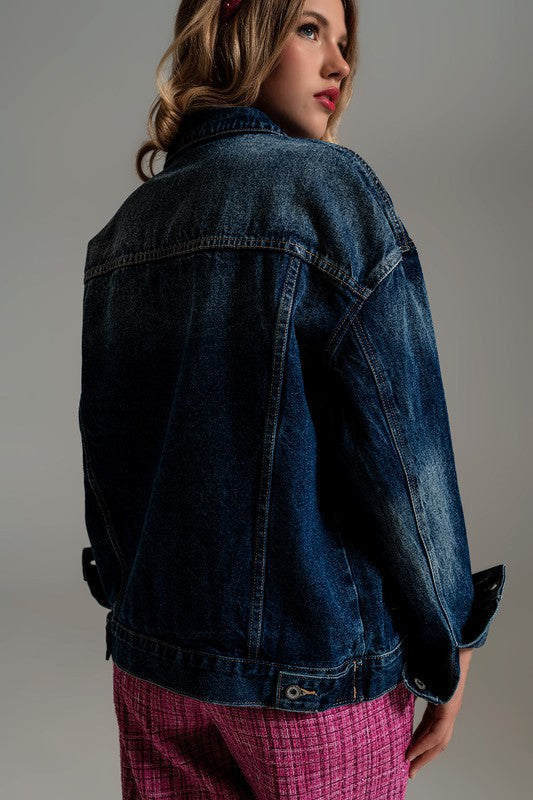 
                
                    Load image into Gallery viewer, Boyfriend Relaxed Denim Jacket
                
            