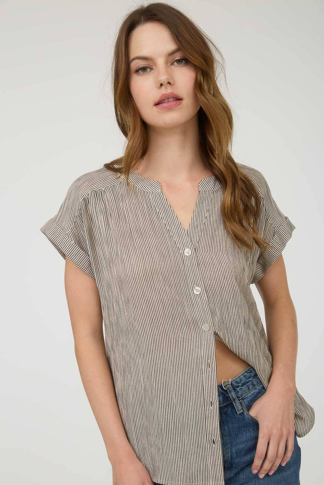 Celine Pinstripe Button Down Shirt