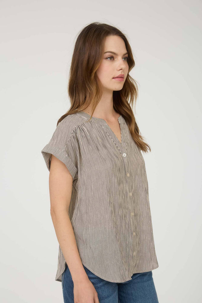 Celine Pinstripe Button Down Shirt