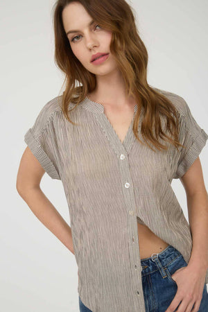 Celine Pinstripe Button Down Shirt