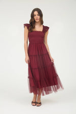 Sense of Autumn Chiffon Dot Dress