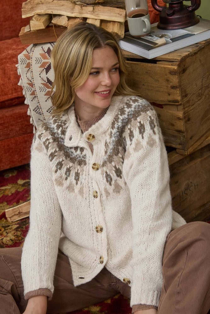 Fair Isle Button Down Cardigan