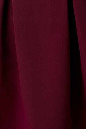 Elegant Evening Burgundy Dress