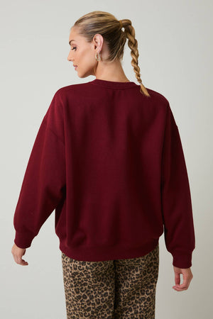 Teddy Bear “ Coffee Time “ Embroidered Sweatshirt