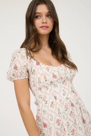 Ivy Trellis Corset Mini Dress