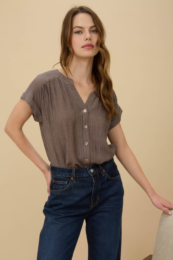 Celine Pinstripe Button Down Shirt