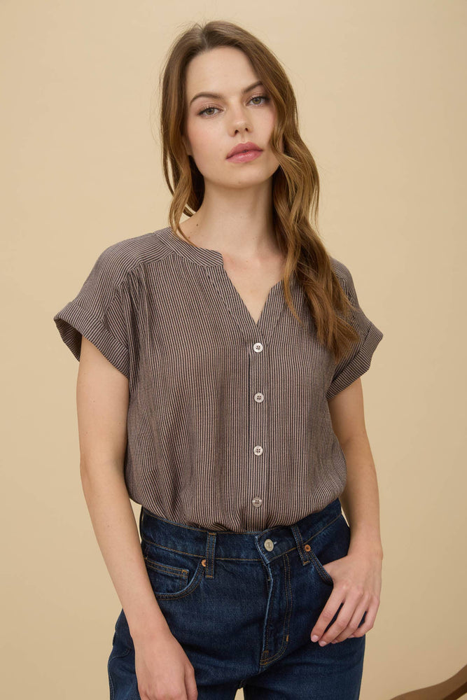 Celine Pinstripe Button Down Shirt