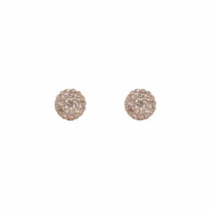 
                
                    Load image into Gallery viewer, Park and Buzz radiance stud. Sparkle ball earrings. Hillberg and Berk. Canadian Brand. Glitter ball earrings. Rose Gold earrings jewelry jewellery
                
            