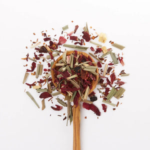 Little Berry Hibiscus Tin & Spoon - Organic, Fair Herbal Tea
