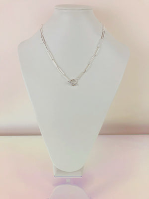 Large Paperclip Toggle Necklace