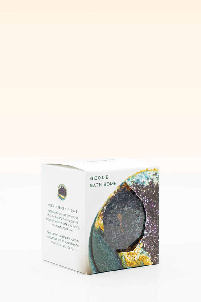 
                
                    Load image into Gallery viewer, Obsidian - Geode Bath Bomb
                
            