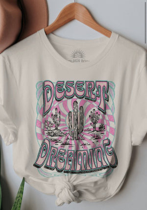Desert Dreaming Retro Oversized T Shirt